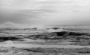 10th Jan 2023 - Black and White Stormy Sea at Waxmyrtle Beach (1 of 1)