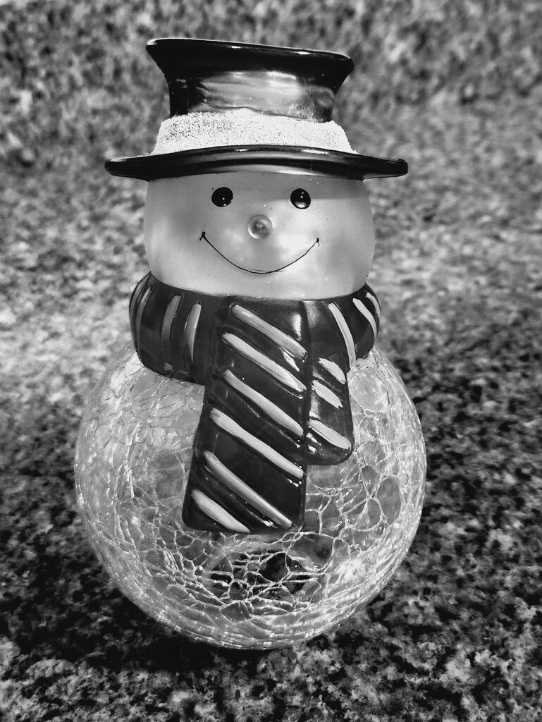 Snowman Decorations Only, No Snowy Forecast by jo38