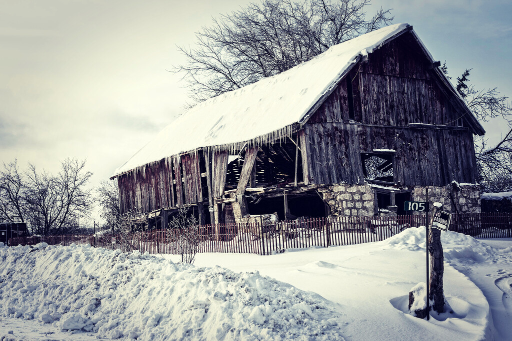Winter Barn by pdulis