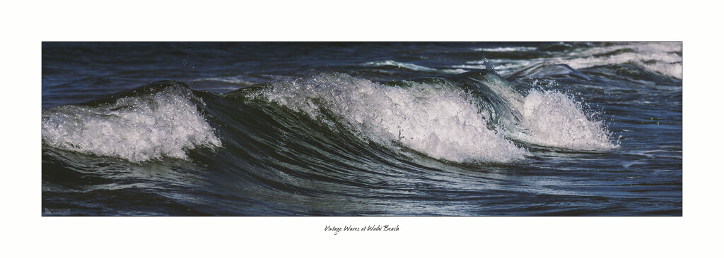 Vintage Waves at Waihi Beach by nickspicsnz