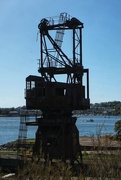 13th Jan 2023 - Remains of old crane at ww2 shipyards. Cockatoo Island in Sydney Harbour. 