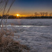Ice Jams at Sunrise by laurenakeller