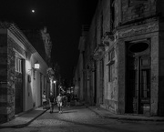 18th Dec 2022 - The moon, the street, and people walking
