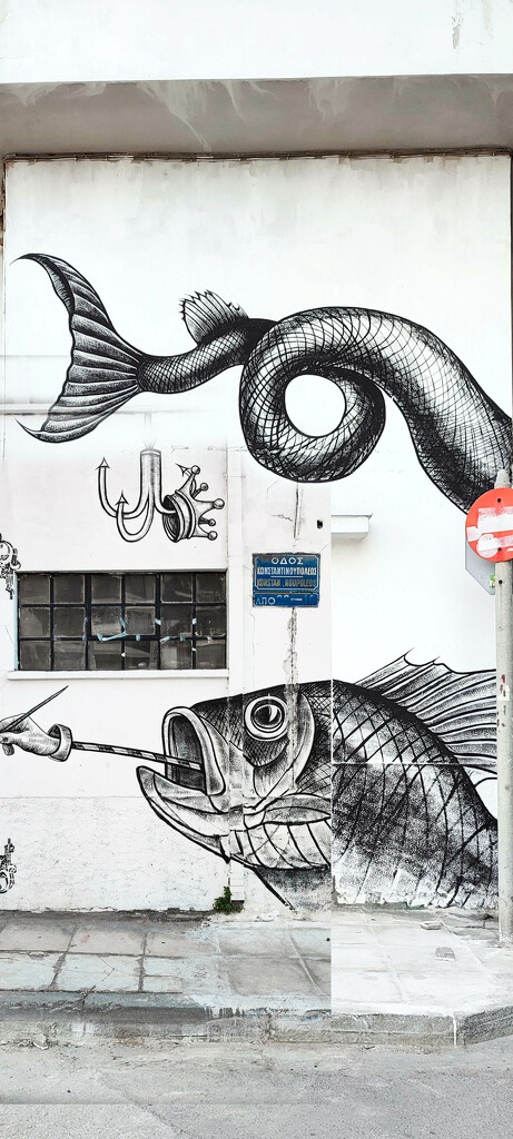 Fishing Some Street Art by gerry13