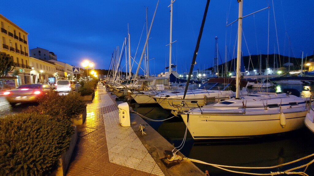 Port Vendres at night by laroque