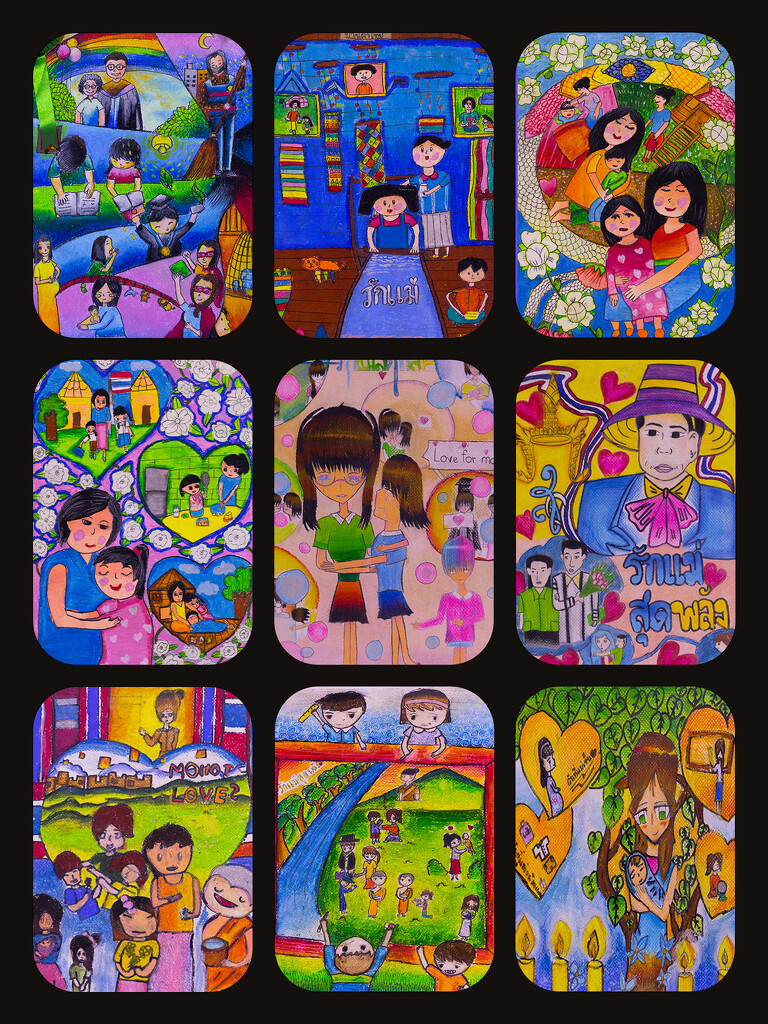 Children's Paintings Thailand by lumpiniman