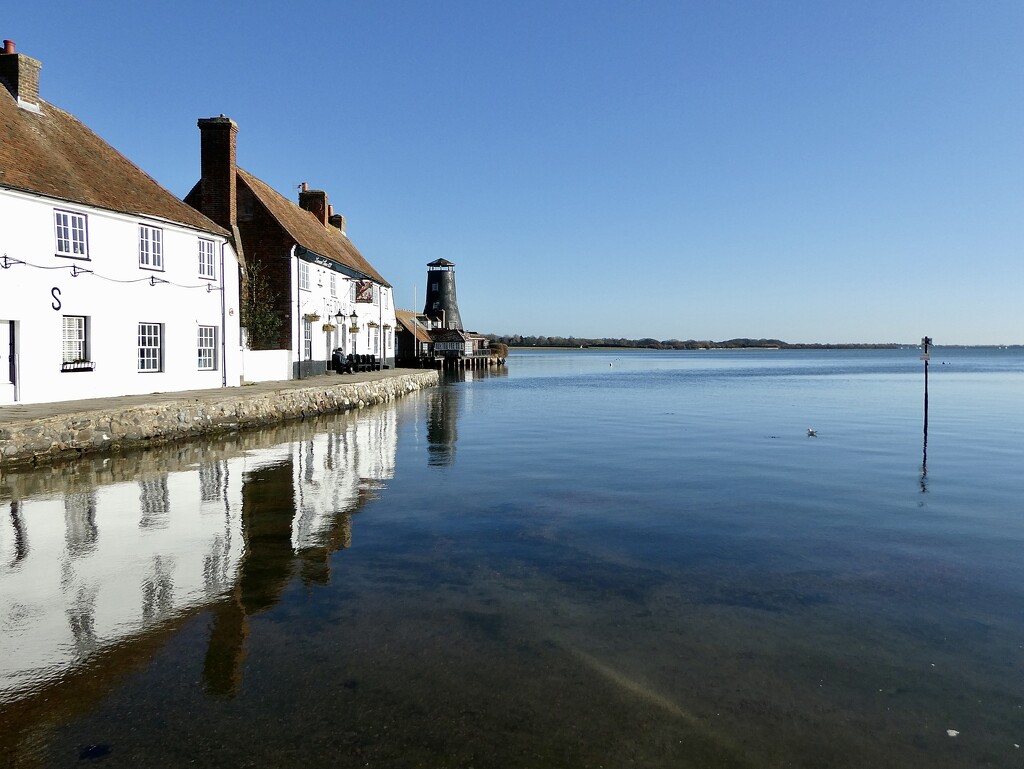 Reflection at Langstone by wakelys