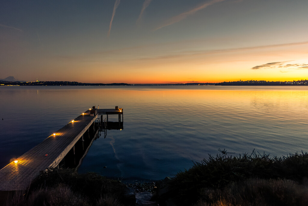 Lake Washington Evening by stinkerbellorama