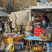Feeling the cold at Port Vendres market.