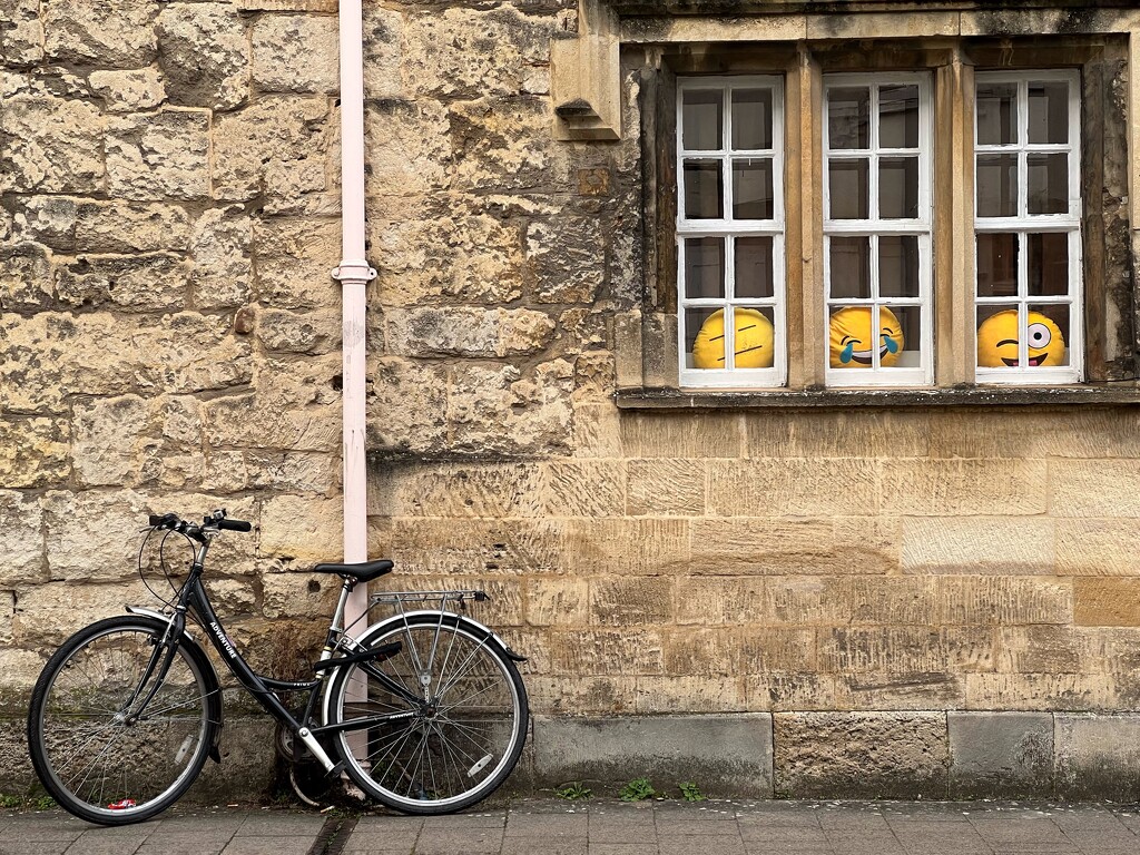 A Bike and Emoji Cushions by gaillambert