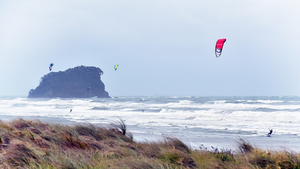 Wind surfers by sandradavies