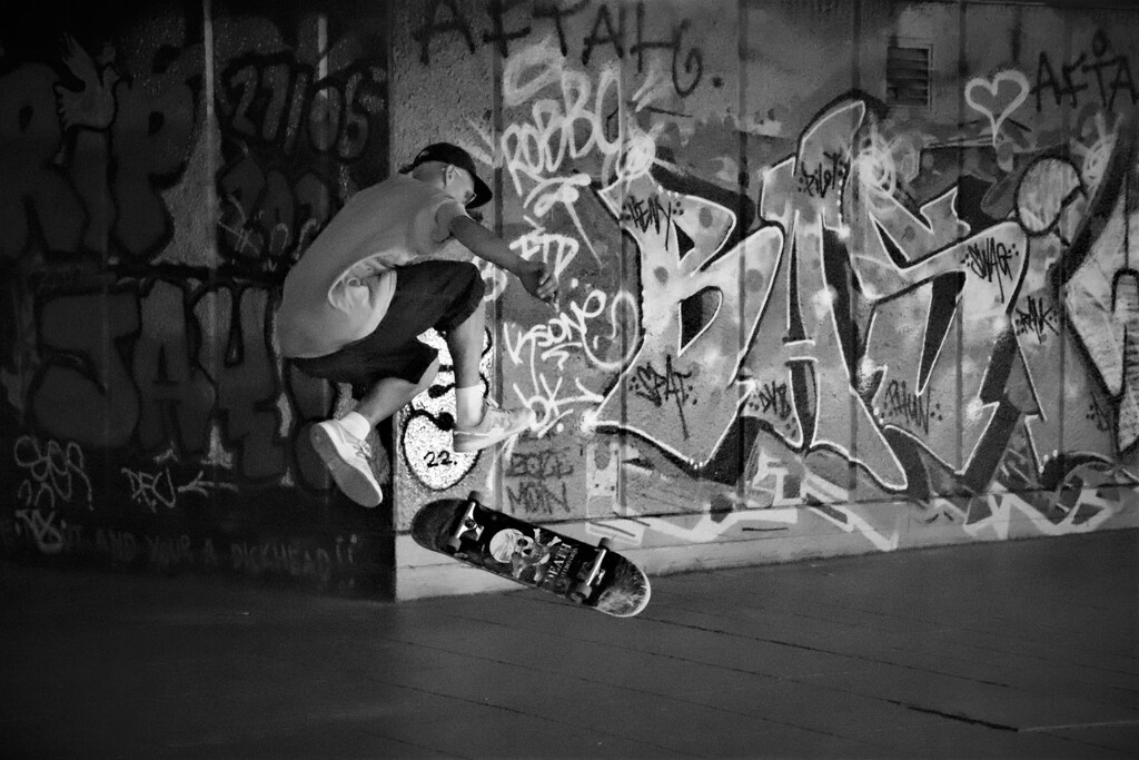 Skateboarding at the Waterloo Undercroft. This photo is going to be at a London independent Photography  exhibition this week by 365jgh