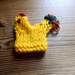 Sheila's knitted cockerel egg cosy  by anniesue