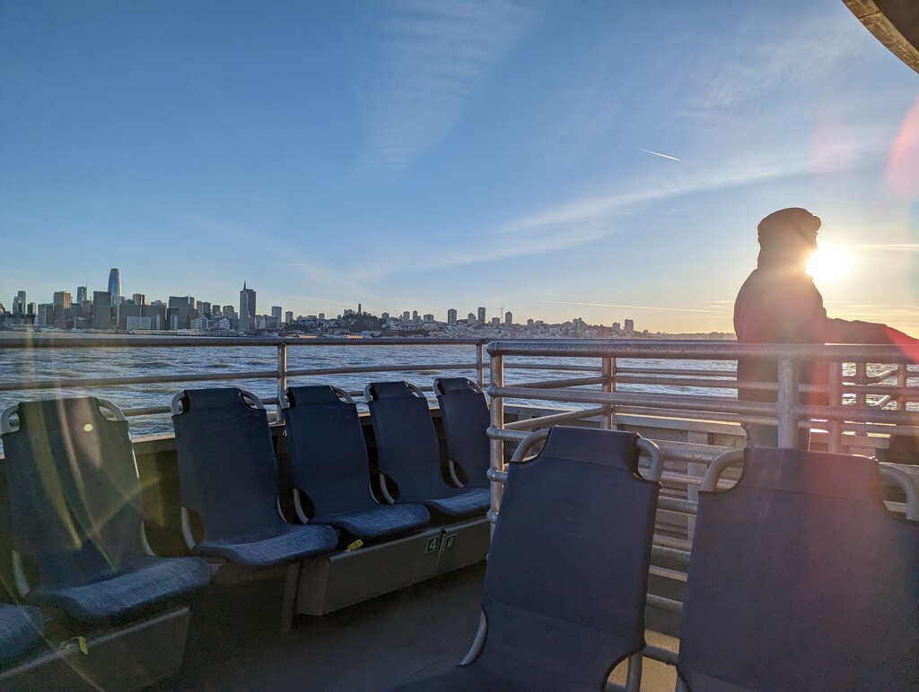 Ferry Ride at Sunset by kathybc