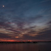 Sunset and the Crescent Moon! by rickster549