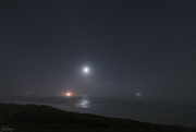 25th Jan 2023 - Foggy Night with New Moon 