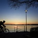 Sunset cyclist by clearlightskies