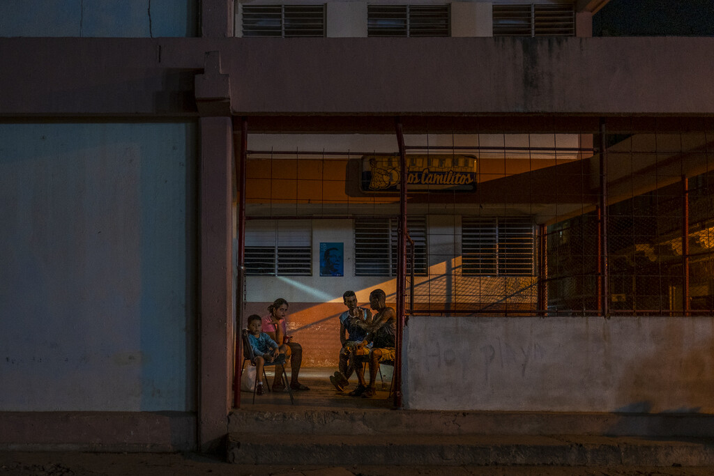 Nighttime, Outside A Restaurant by jyokota