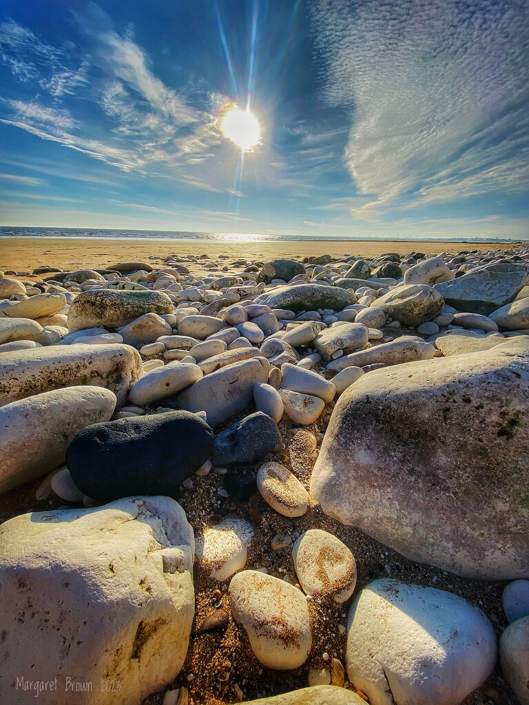 Danes Dyke beach by craftymeg