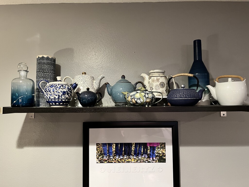 Tea pot collection.  by pennyrae