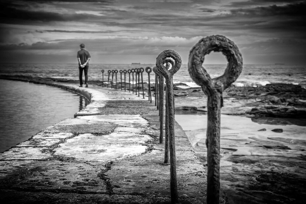 Newcastle baths in monochrome by pusspup