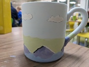 1st Feb 2023 - Painted mug before glazing 