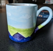 2nd Feb 2023 - Painted mug after glazing 
