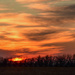 Kansas Sunset and Haybales by kareenking
