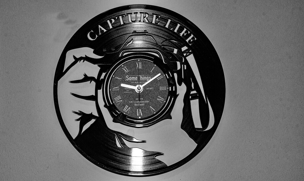 Wall Clock in Black &White! by rickster549