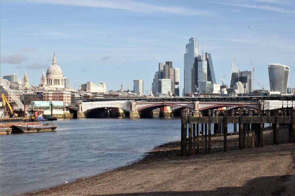 I love the beaches on the Thames. Towards St Pauls by 365jgh