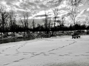 5th Feb 2023 - circle in the snow (day 5, b&w)
