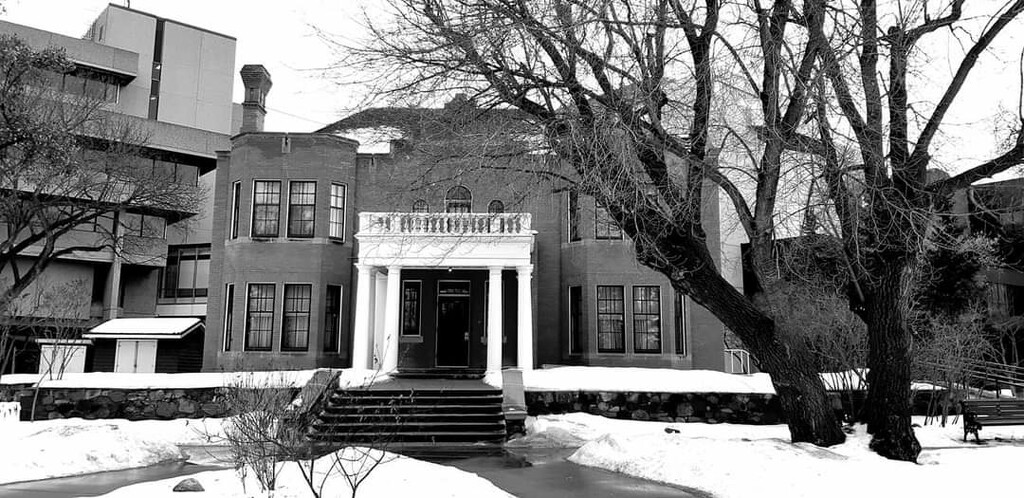 Edmonton In Black and White.....Rutherford House  by bkbinthecity