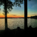 Sunrise thru Camper Window by k9photo