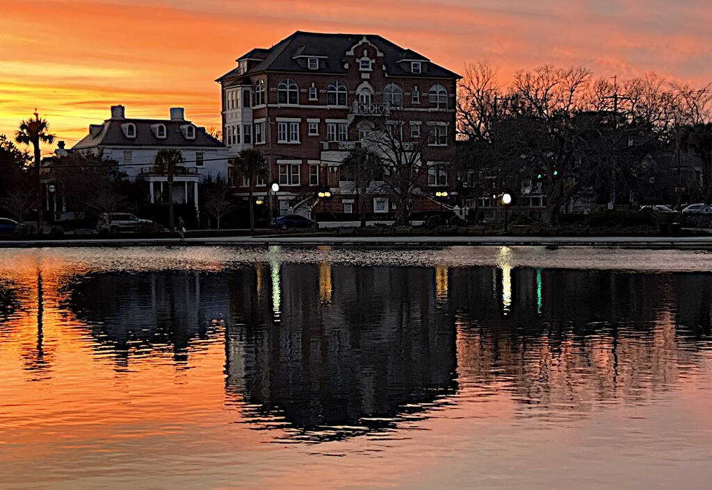 Sunset at Colonial Lake by congaree