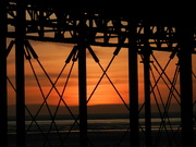 9th Feb 2023 - Red skies under the pier