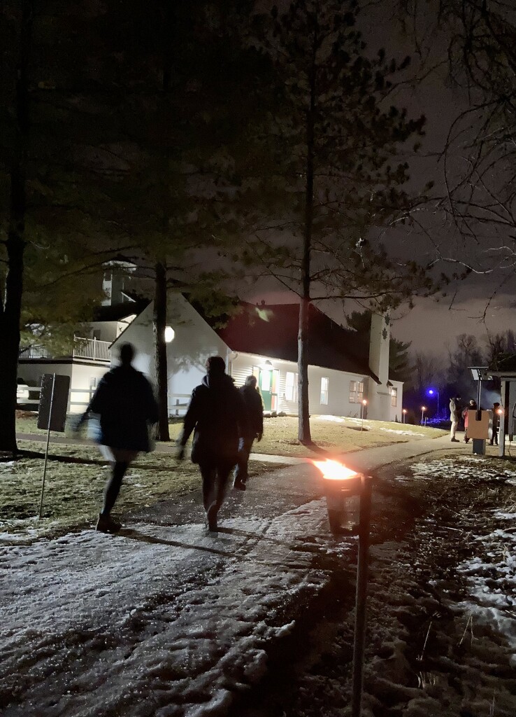 Candlelight winter hike  by mltrotter