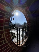 10th Feb 2023 - Sunshine Through a Gorgeous Brick Window