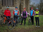 12th Feb 2023 - Wellbeing ride photo stop at Dunstall Castle 