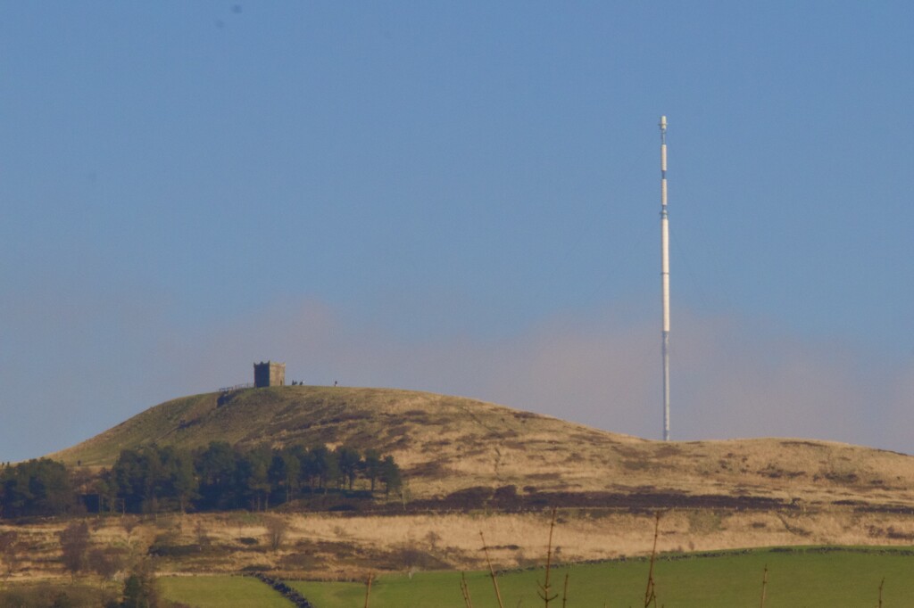 Rivington Pike and Winter Hill by philm666