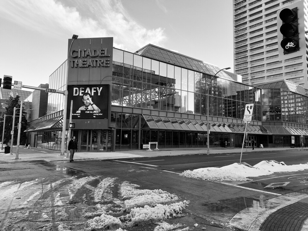 Edmonton In Black and White.....The Theatre by bkbinthecity