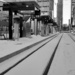 Edmonton In Black and White...Waiting for the train by bkbinthecity