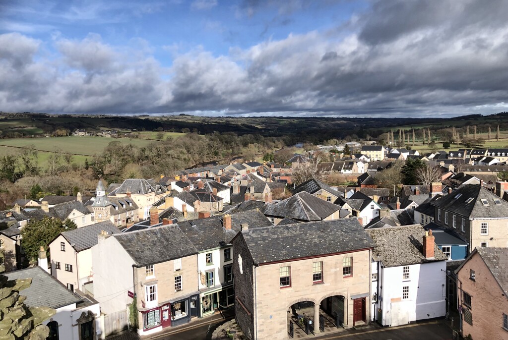 Hay-on-Wye from the Castle by susiemc