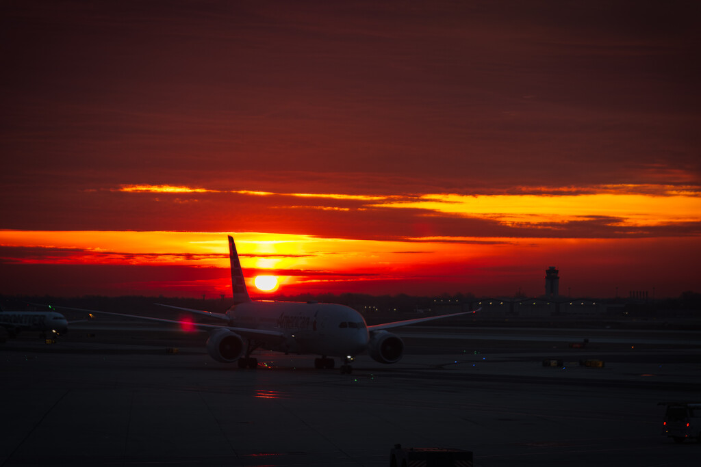 Sunrise at the Airport by swchappell