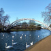 Feb 3rd Suspension Bridge over The Ouse by valpetersen