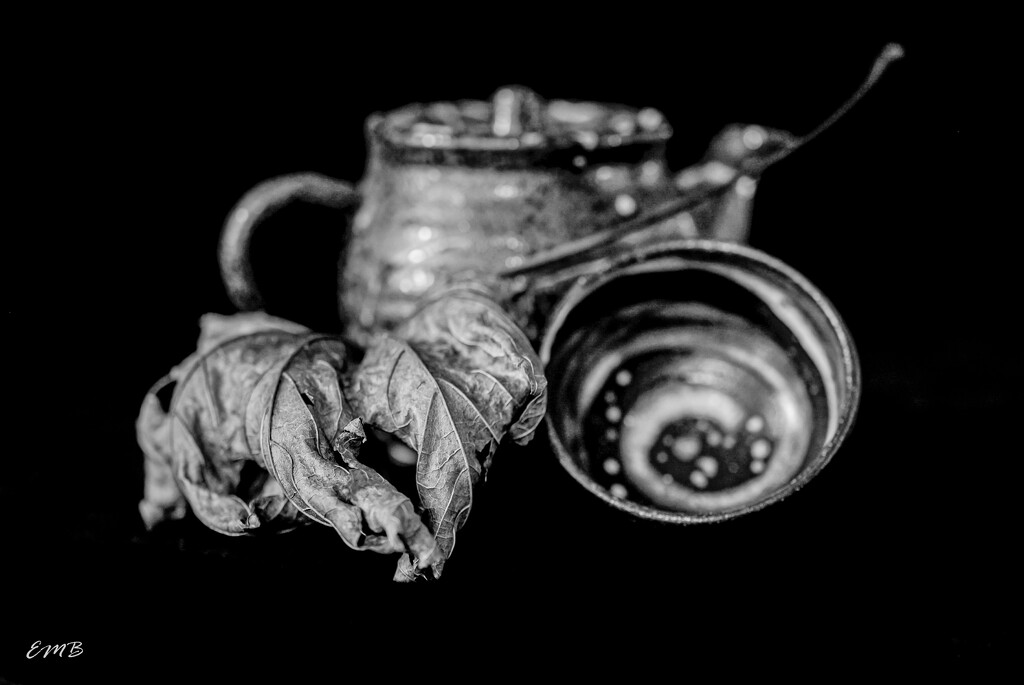 Leaf with Tea set by theredcamera