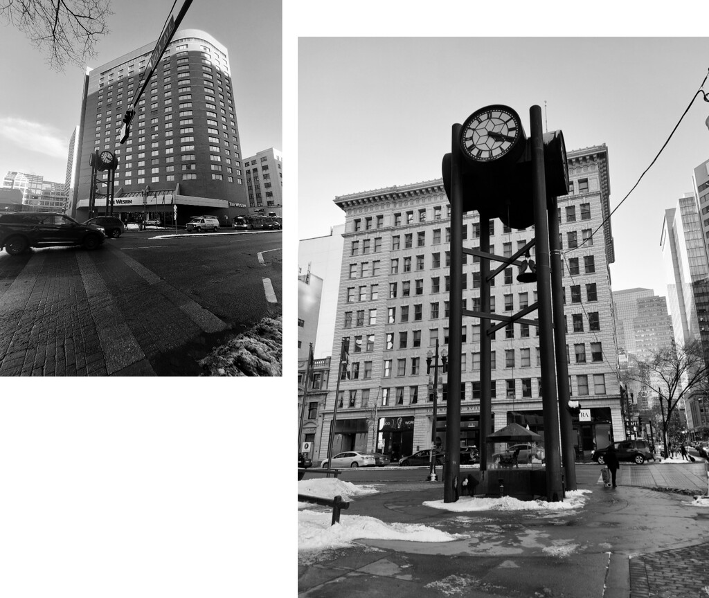 Edmonton In Black and White....Keeping Time by bkbinthecity