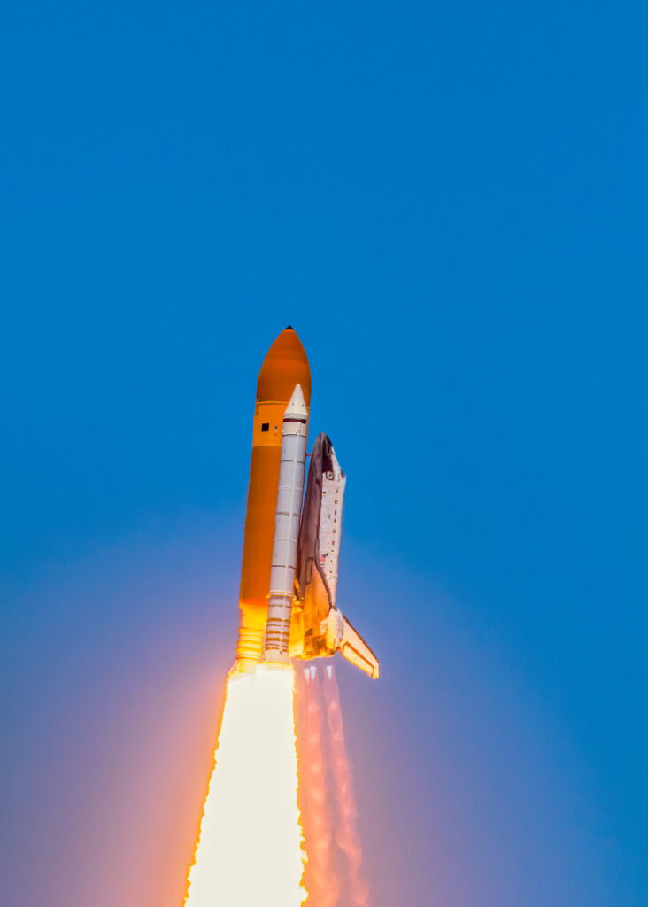 Lift-off, Space Shuttle by photographycrazy