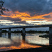 Rangiriri Bridge at Sunset by nickspicsnz