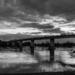 Rangiriri Bridge in B&W
