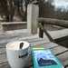 Rožnik + coffee + book by nami